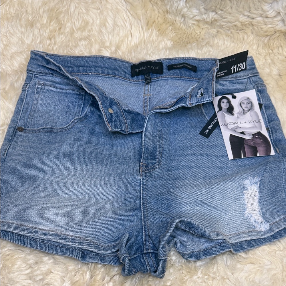 Kendall & Kylie Light Blue Jean Shorts